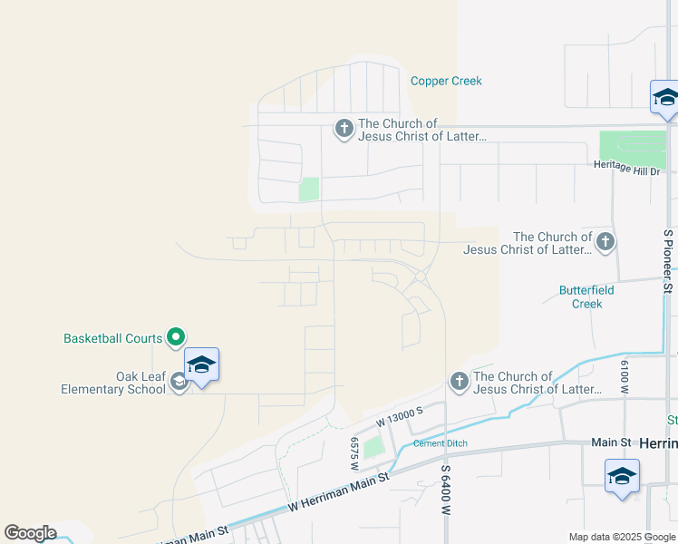 map of restaurants, bars, coffee shops, grocery stores, and more near 12713 Twisted Oak Drive in Herriman
