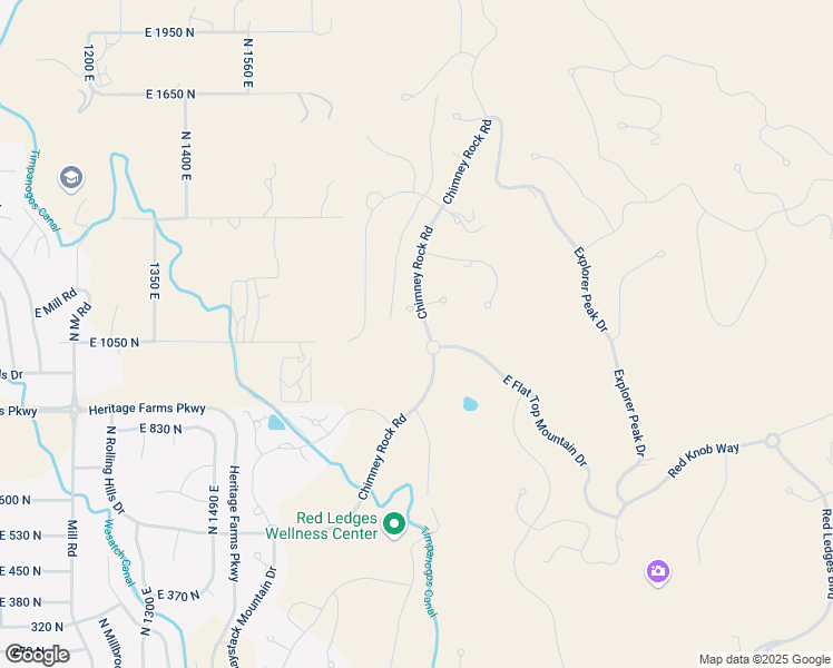 map of restaurants, bars, coffee shops, grocery stores, and more near 1067 Chimney Rock Road in Heber City