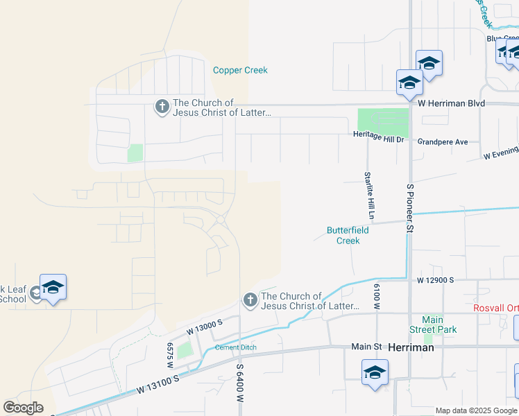 map of restaurants, bars, coffee shops, grocery stores, and more near in Riverton