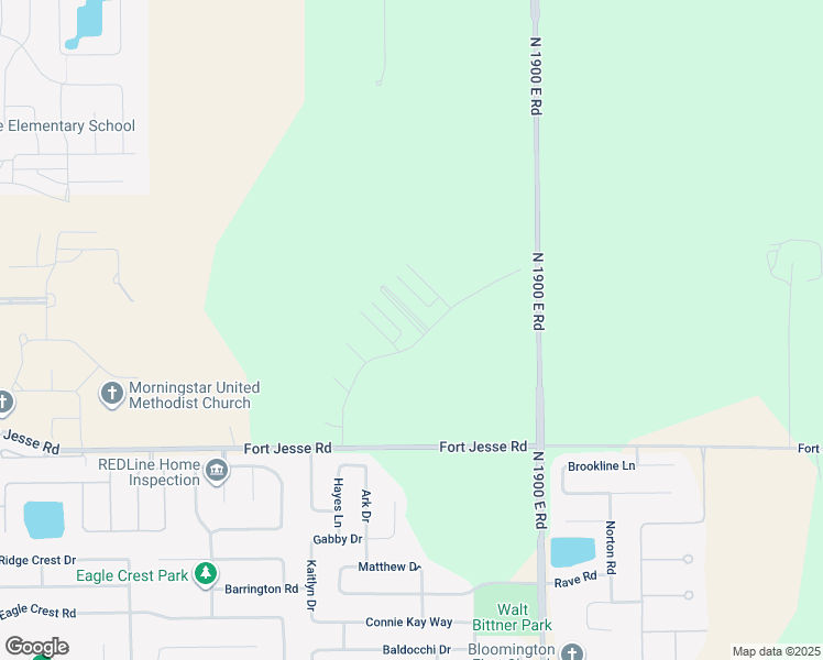 map of restaurants, bars, coffee shops, grocery stores, and more near 687 Serenity Boulevard in Normal