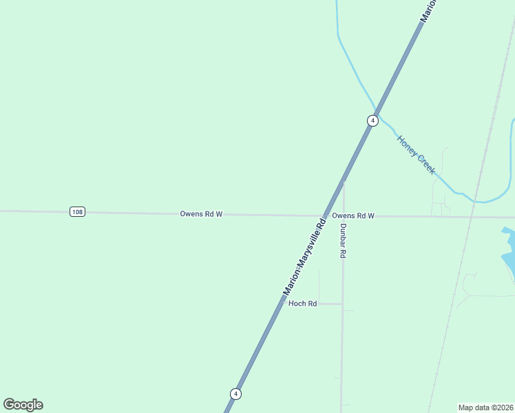 map of restaurants, bars, coffee shops, grocery stores, and more near 2024 Owens Road West in Prospect