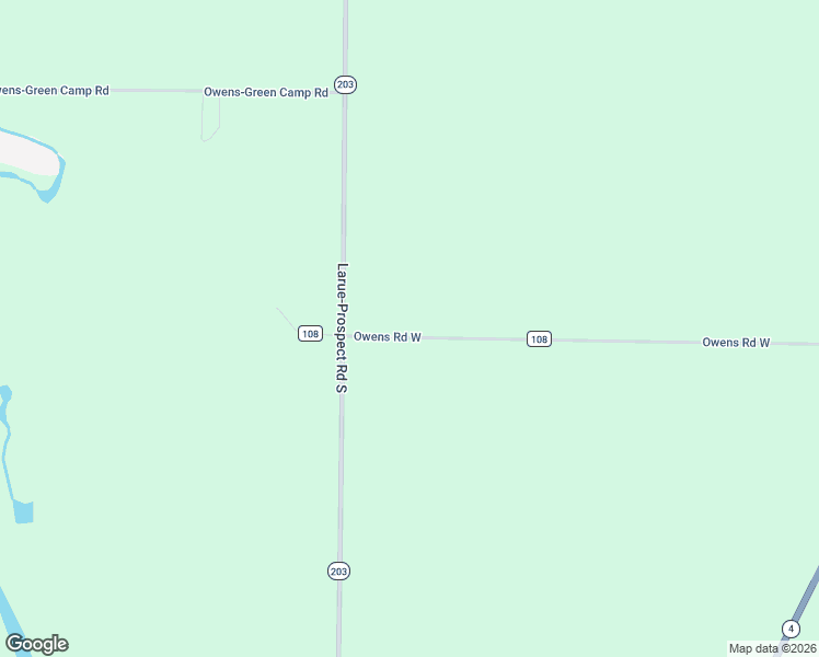 map of restaurants, bars, coffee shops, grocery stores, and more near 2516 Owens Road West in Prospect