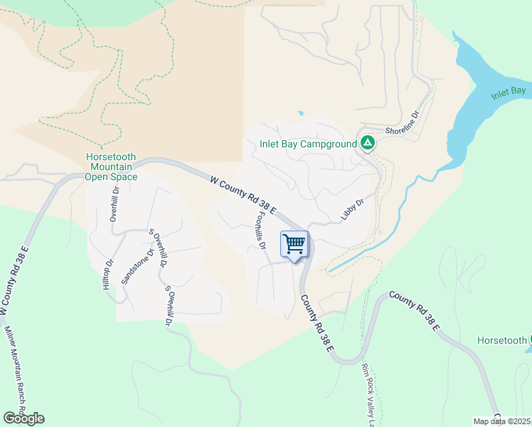 map of restaurants, bars, coffee shops, grocery stores, and more near 4700 Foothills Drive in Fort Collins