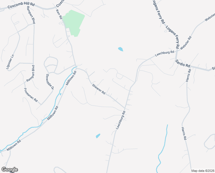 map of restaurants, bars, coffee shops, grocery stores, and more near 139 Shearer Road in New Kensington