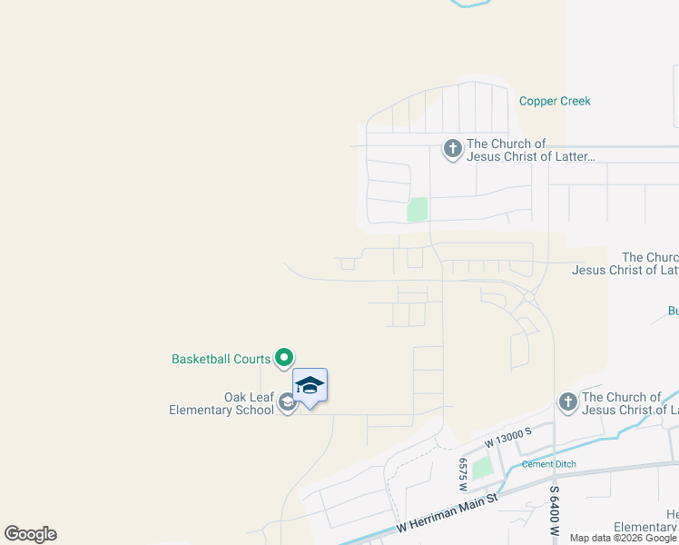 map of restaurants, bars, coffee shops, grocery stores, and more near 6819 Heart Rock Lane in Herriman