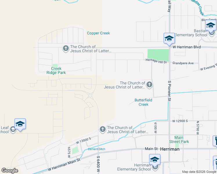 map of restaurants, bars, coffee shops, grocery stores, and more near in Riverton