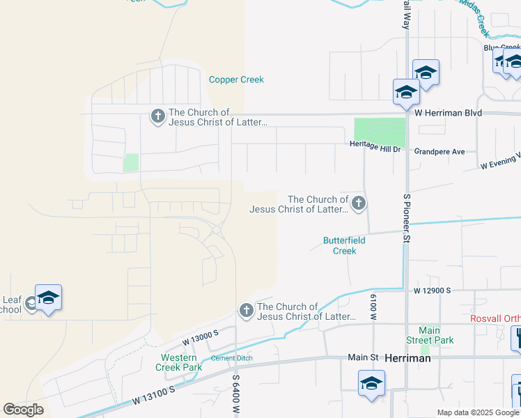 map of restaurants, bars, coffee shops, grocery stores, and more near in Riverton