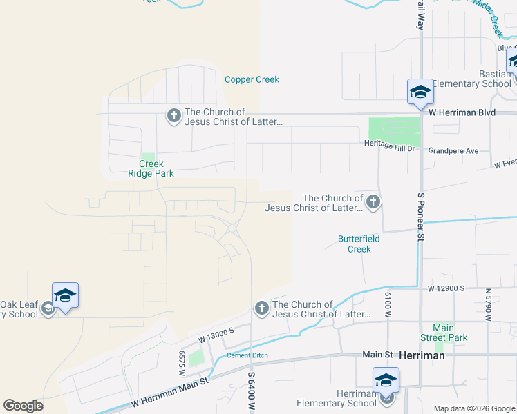 map of restaurants, bars, coffee shops, grocery stores, and more near in Riverton