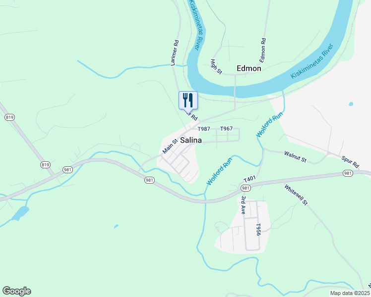 map of restaurants, bars, coffee shops, grocery stores, and more near 238 Stewart Street in Saltsburg