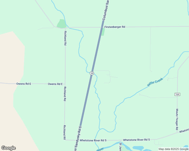 map of restaurants, bars, coffee shops, grocery stores, and more near 3418 Columbus-Sandusky Road South in Marion