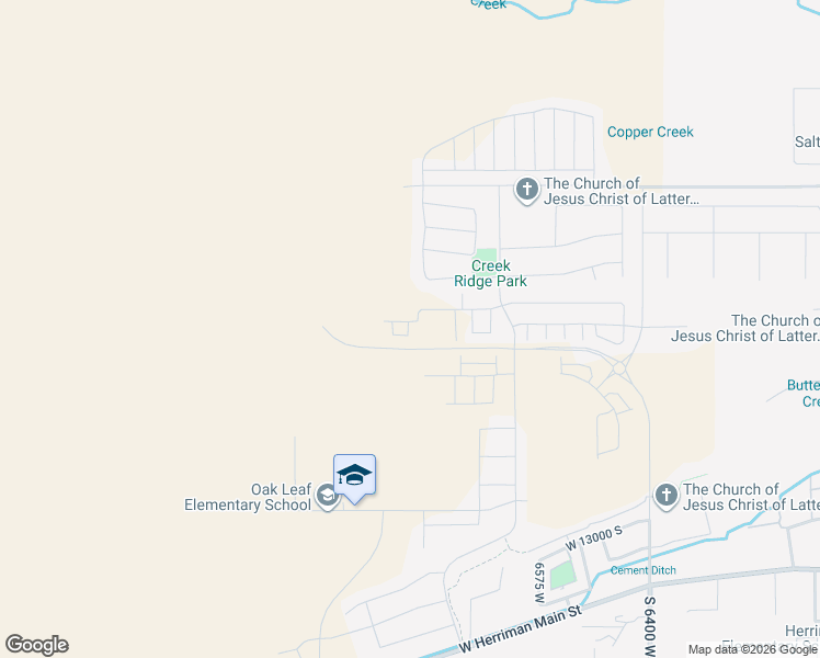 map of restaurants, bars, coffee shops, grocery stores, and more near 13064 Lazy Creek Cove in Herriman