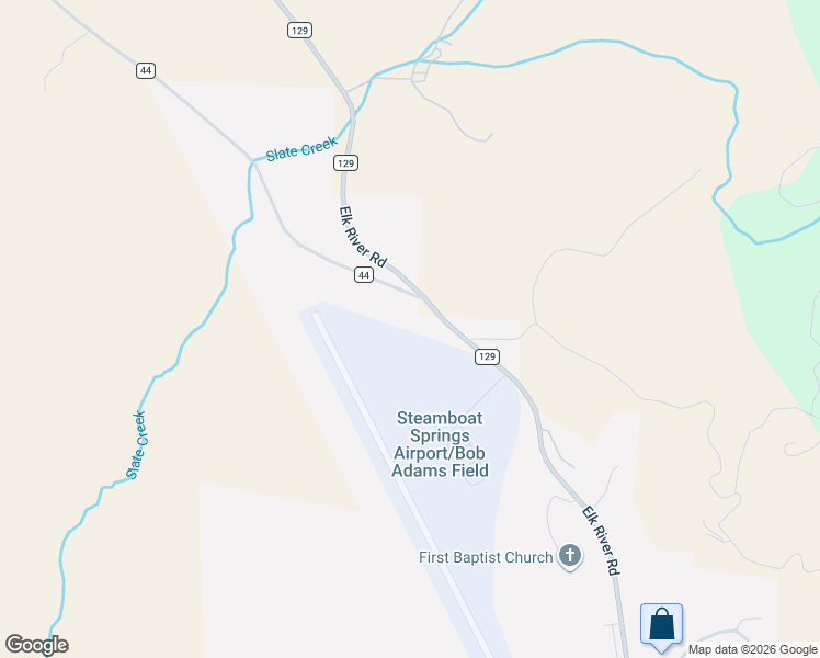 map of restaurants, bars, coffee shops, grocery stores, and more near 3699 Airport Circle in Steamboat Springs
