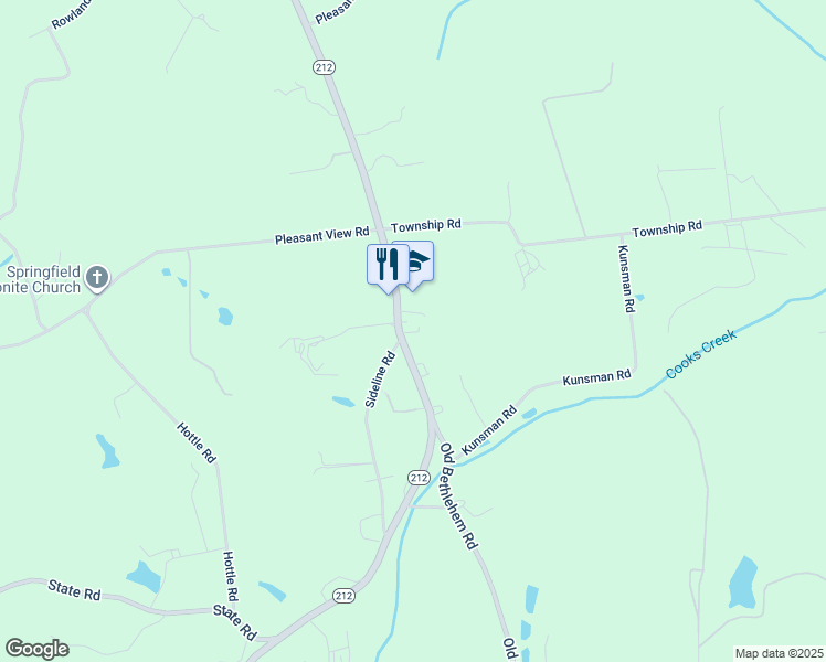map of restaurants, bars, coffee shops, grocery stores, and more near in Bucks County