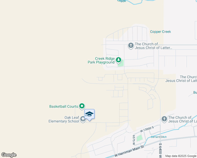 map of restaurants, bars, coffee shops, grocery stores, and more near Heart Rock Lane in Herriman