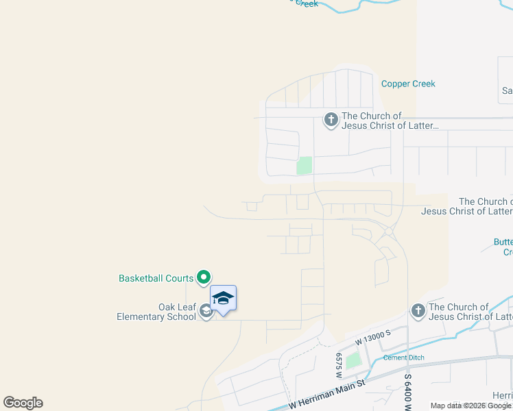 map of restaurants, bars, coffee shops, grocery stores, and more near 6539 Sheep Pass Lane in Herriman
