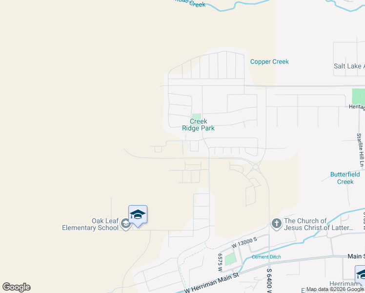 map of restaurants, bars, coffee shops, grocery stores, and more near 6801 West 11800 South in Herriman