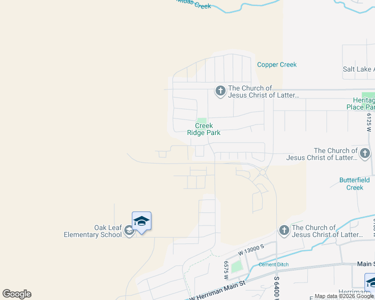 map of restaurants, bars, coffee shops, grocery stores, and more near 6801 West 11800 South in Herriman
