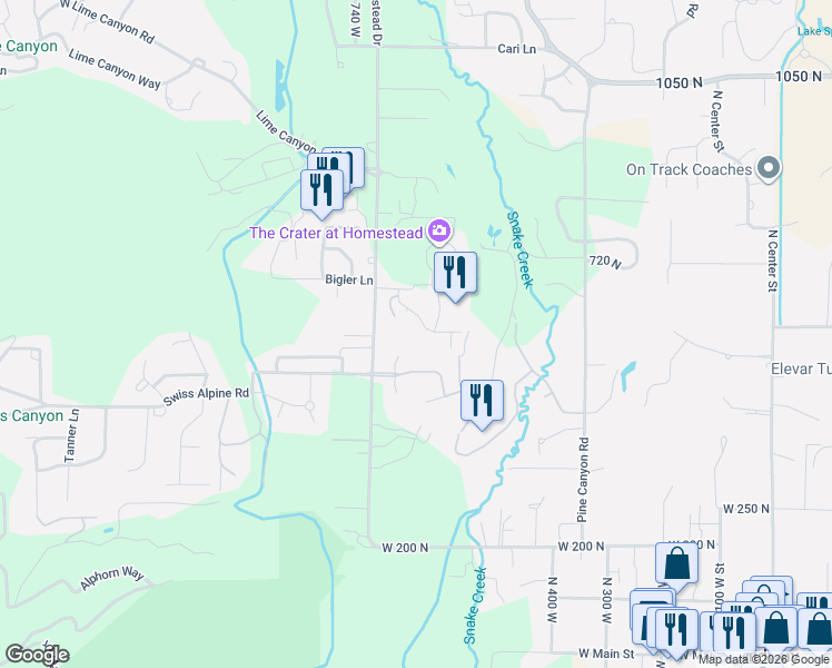 map of restaurants, bars, coffee shops, grocery stores, and more near 648 Saint Andrews Drive in Midway