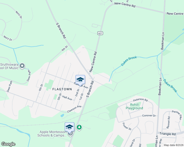 map of restaurants, bars, coffee shops, grocery stores, and more near 230 South Branch Road in Somerset County