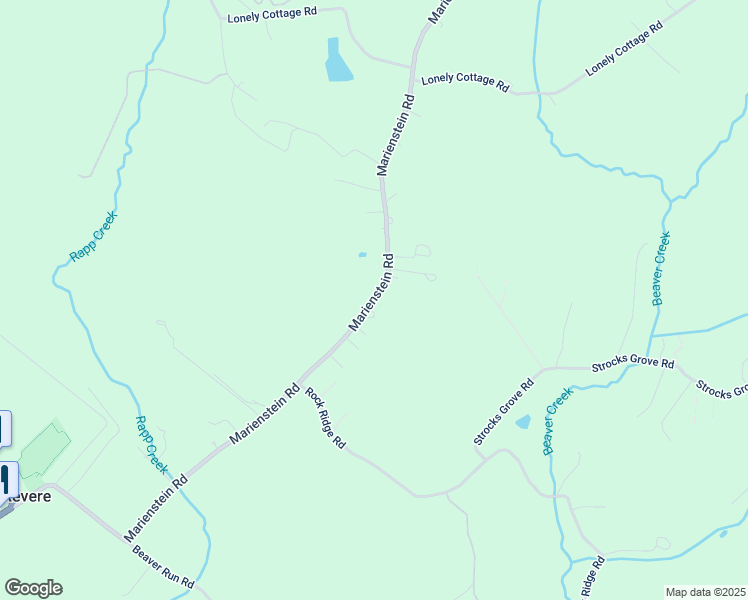 map of restaurants, bars, coffee shops, grocery stores, and more near 374 Marienstein Road in Upper Black Eddy