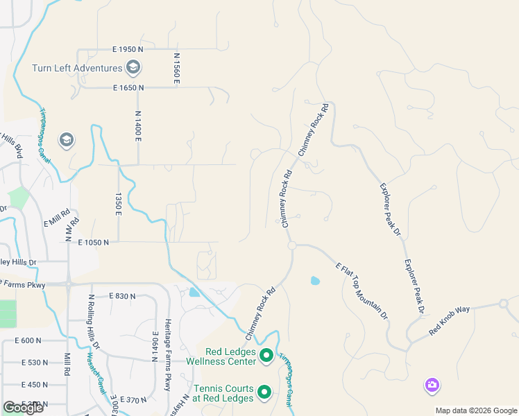 map of restaurants, bars, coffee shops, grocery stores, and more near 1215 Chimney Rock Road in Heber City