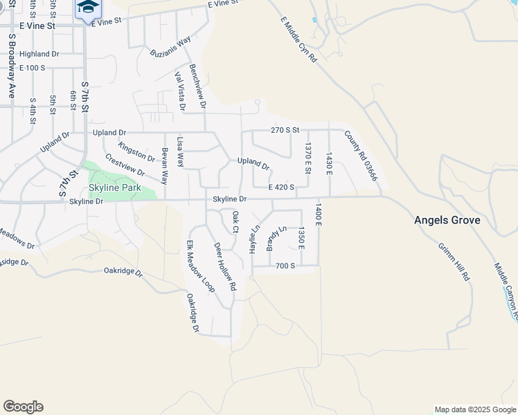 map of restaurants, bars, coffee shops, grocery stores, and more near 517 Lacey Court in Tooele