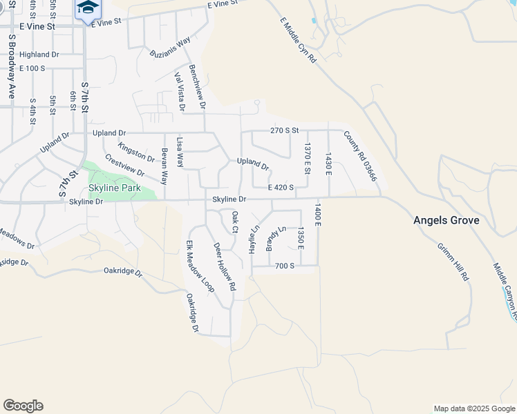 map of restaurants, bars, coffee shops, grocery stores, and more near 517 Lacey Court in Tooele