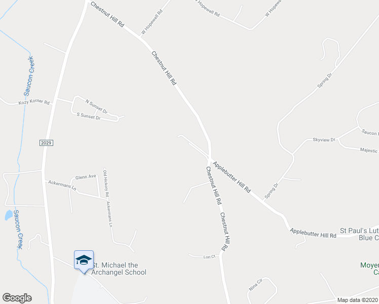 map of restaurants, bars, coffee shops, grocery stores, and more near 5020 Chestnut Hill Road in Lehigh County