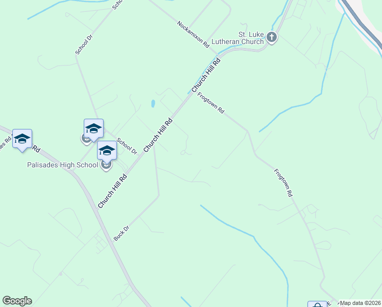 map of restaurants, bars, coffee shops, grocery stores, and more near 228 Church Hill Road in Kintnersville