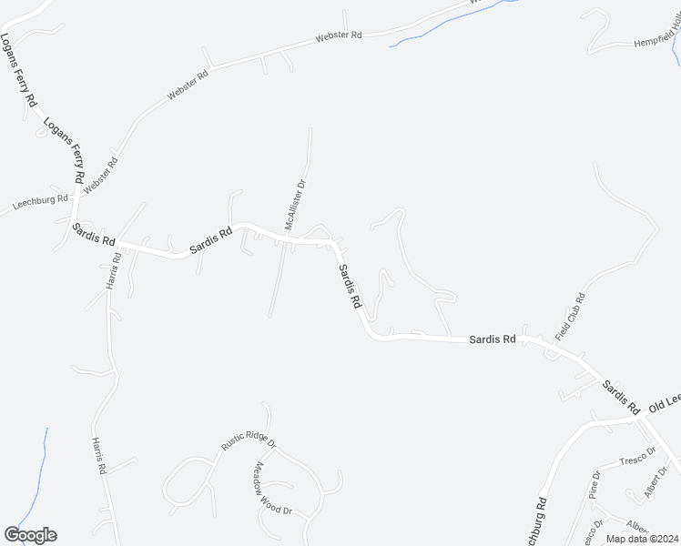 map of restaurants, bars, coffee shops, grocery stores, and more near 4813 Sardis Road in New Kensington