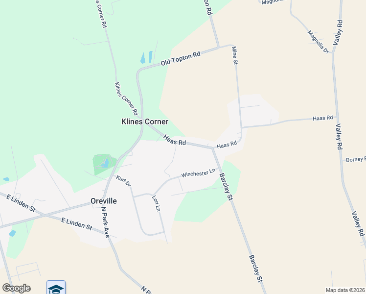 map of restaurants, bars, coffee shops, grocery stores, and more near 37 Haas Road in Mertztown