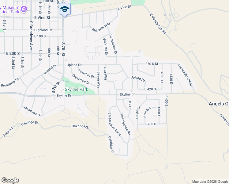 map of restaurants, bars, coffee shops, grocery stores, and more near 426 Deer Hollow Road in Tooele