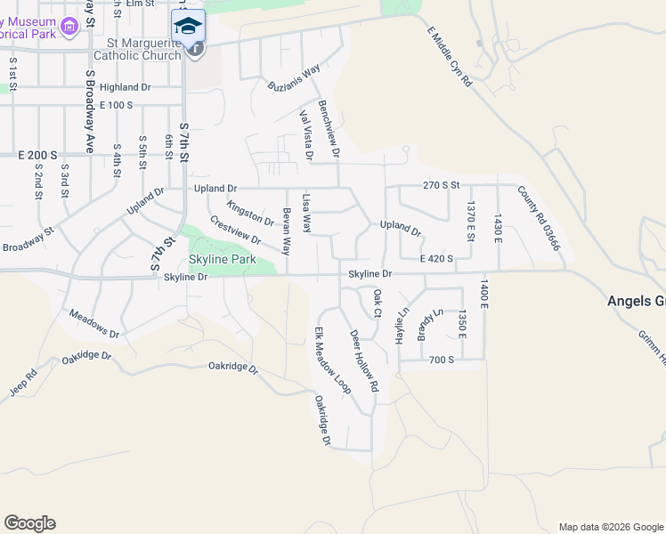 map of restaurants, bars, coffee shops, grocery stores, and more near 426 Deer Hollow Road in Tooele