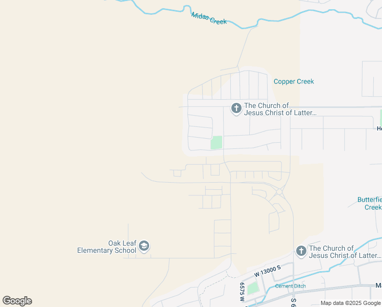 map of restaurants, bars, coffee shops, grocery stores, and more near 6757 Indigo Drive in Herriman