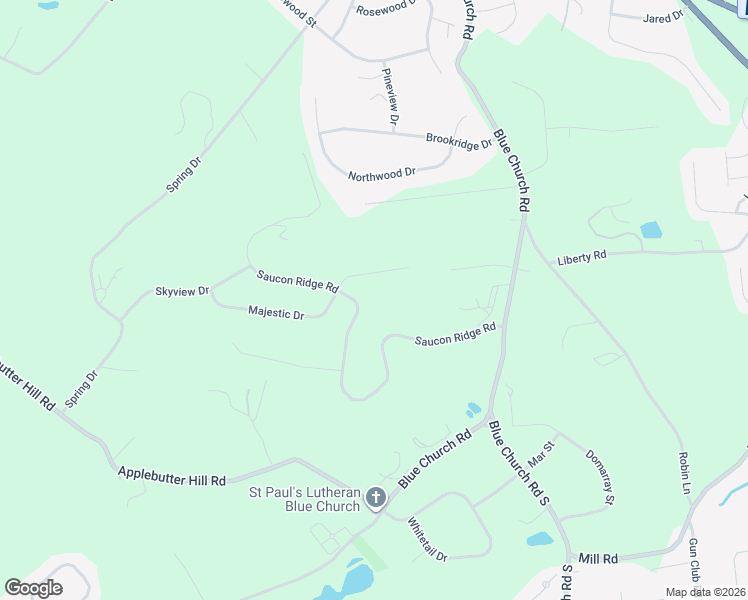 map of restaurants, bars, coffee shops, grocery stores, and more near 5575 Saucon Ridge Road in Coopersburg