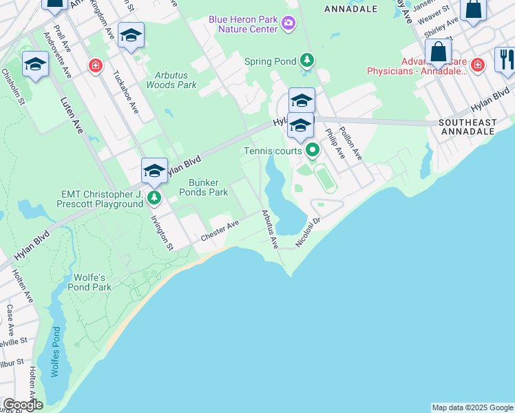 map of restaurants, bars, coffee shops, grocery stores, and more near 116 Jarvis Avenue in Staten Island