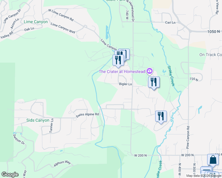 map of restaurants, bars, coffee shops, grocery stores, and more near in Midway