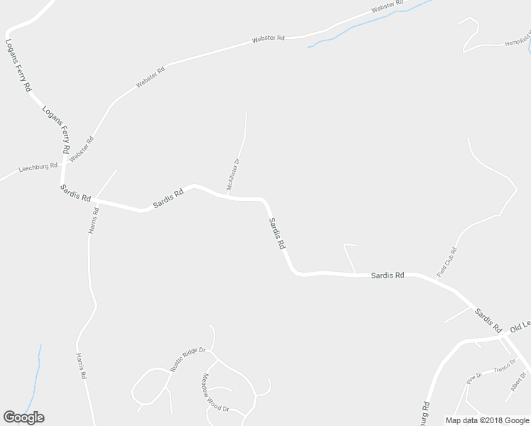 map of restaurants, bars, coffee shops, grocery stores, and more near 4813 Sardis Road in New Kensington