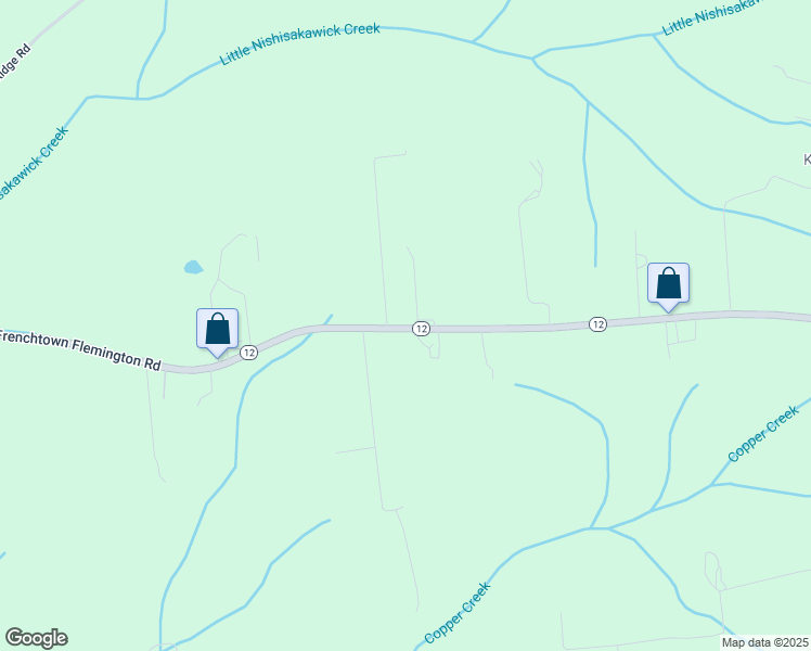 map of restaurants, bars, coffee shops, grocery stores, and more near 1108 Frenchtown Flemington Road in Frenchtown