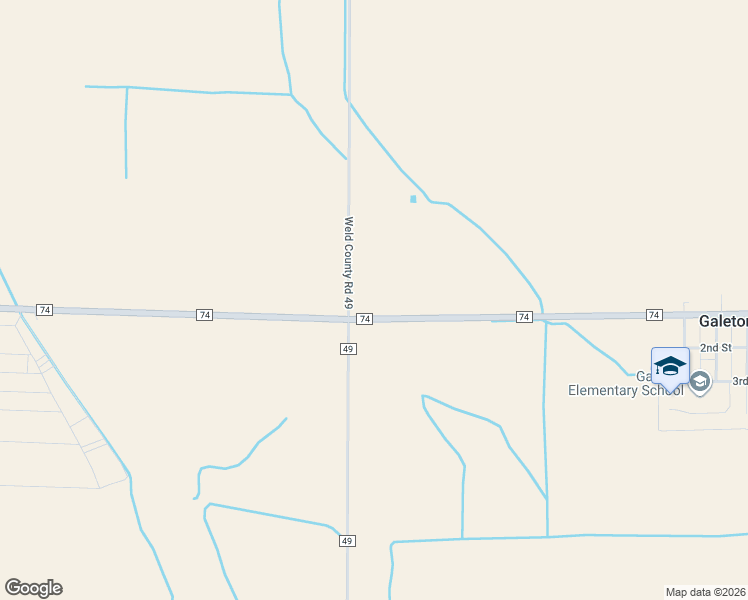 map of restaurants, bars, coffee shops, grocery stores, and more near 36060 County Road 49 in Eaton