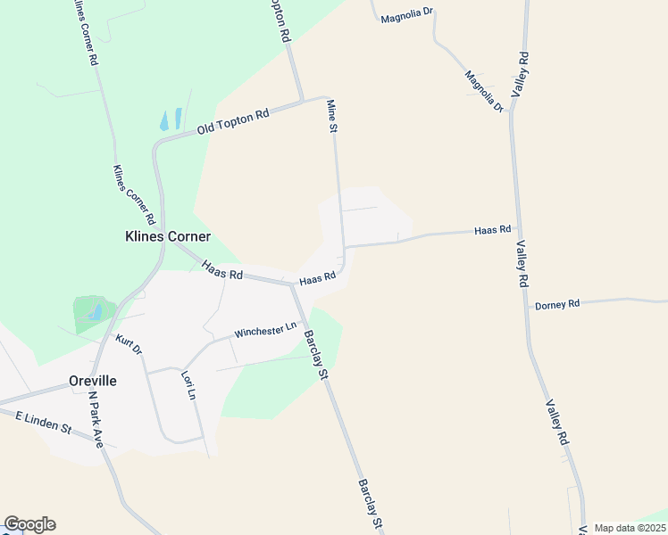 map of restaurants, bars, coffee shops, grocery stores, and more near 115 Haas Road in Mertztown