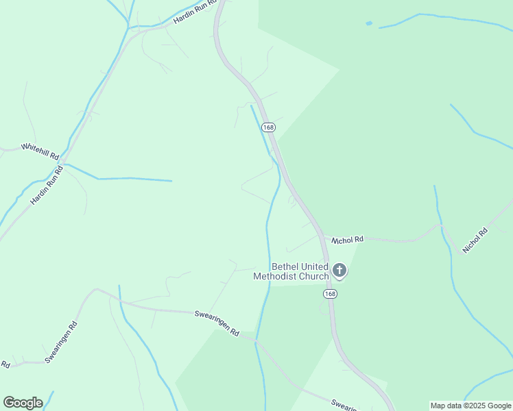 map of restaurants, bars, coffee shops, grocery stores, and more near 2038 Pennsylvania 168 in Georgetown