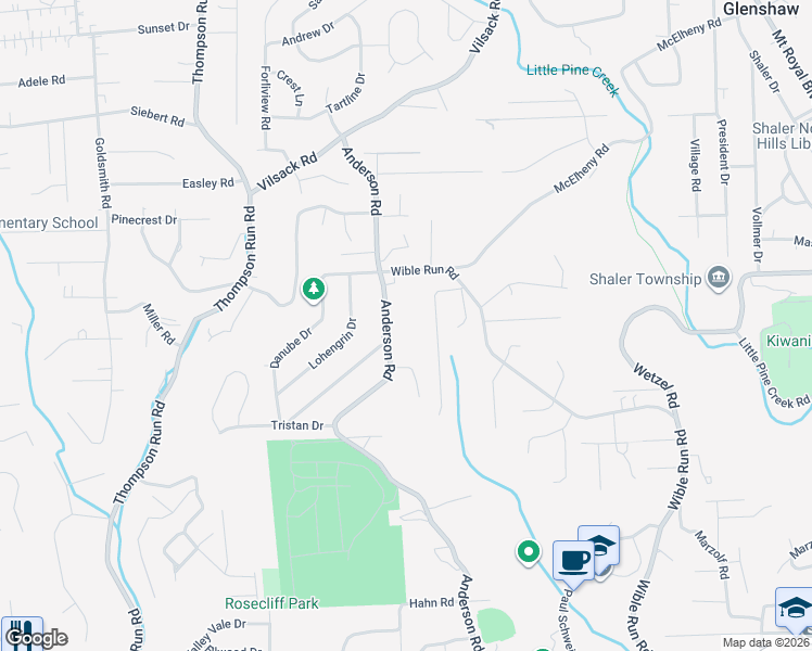map of restaurants, bars, coffee shops, grocery stores, and more near 116 Crestwood Drive in Millvale