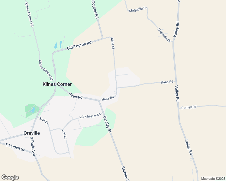 map of restaurants, bars, coffee shops, grocery stores, and more near 211 Mine Street in Mertztown