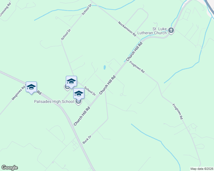 map of restaurants, bars, coffee shops, grocery stores, and more near 228 Church Hill Rd in Kintnersville