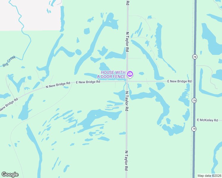 map of restaurants, bars, coffee shops, grocery stores, and more near 21399 East New Bridge Road in Canton