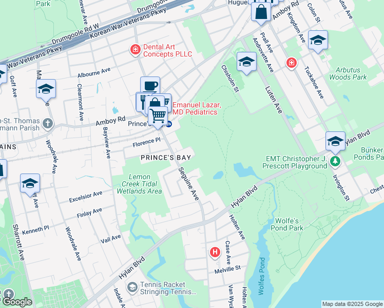 map of restaurants, bars, coffee shops, grocery stores, and more near 100 Holton Avenue in Staten Island