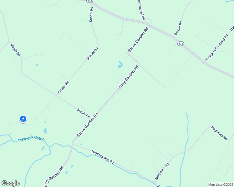 map of restaurants, bars, coffee shops, grocery stores, and more near 2434 Stony Garden Road in Kintnersville