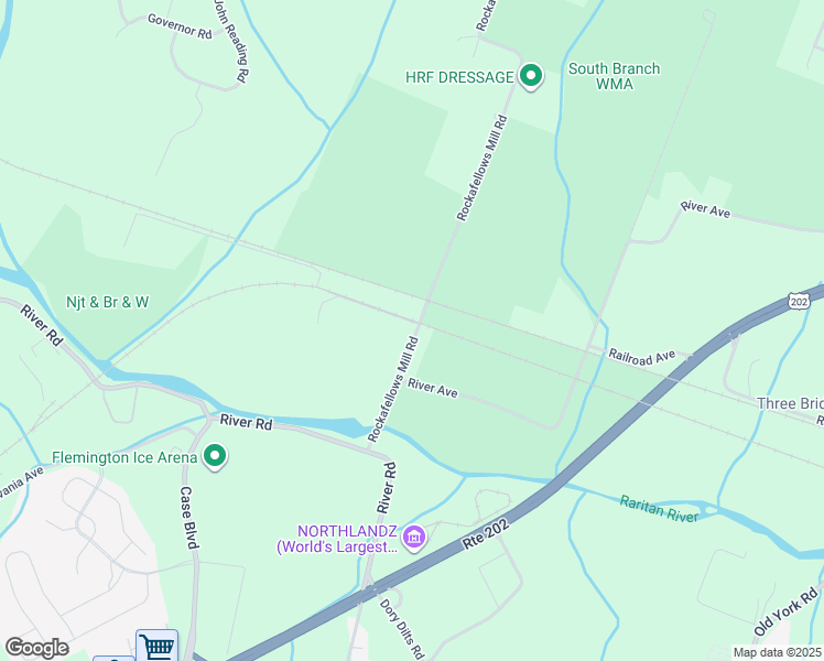 map of restaurants, bars, coffee shops, grocery stores, and more near 180 Rockafellows Mill Road in Flemington