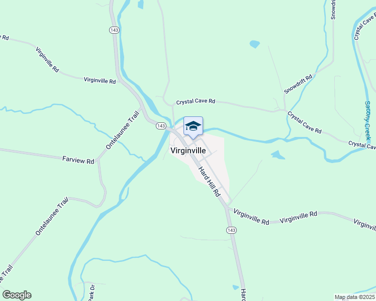 map of restaurants, bars, coffee shops, grocery stores, and more near in Virginville